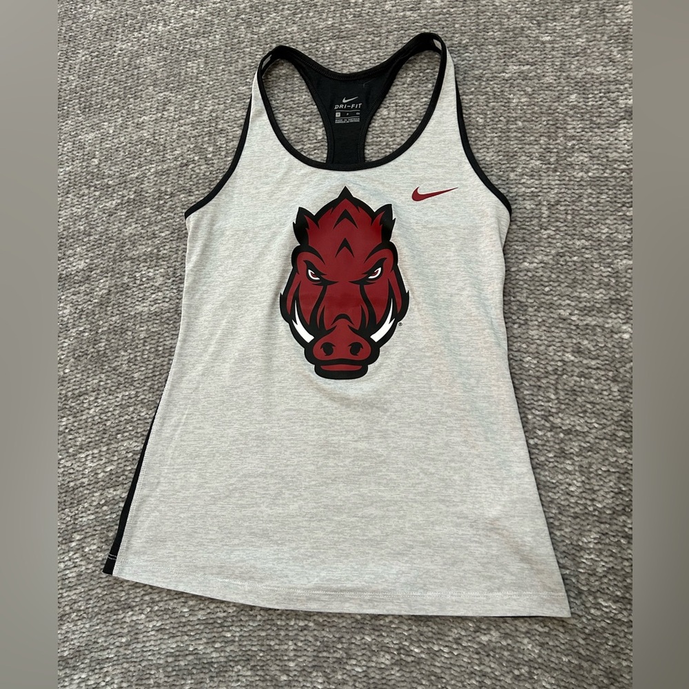 Nike Arkansas Razorback Dri fit tank S